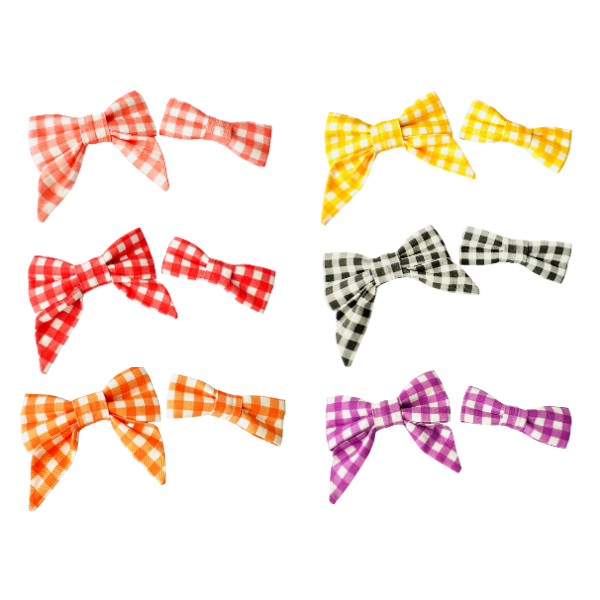 Gingham Plaid Bows