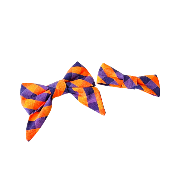 Clemson Gingham Bows