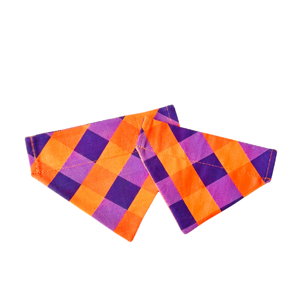 Clemson Gingham Bandana