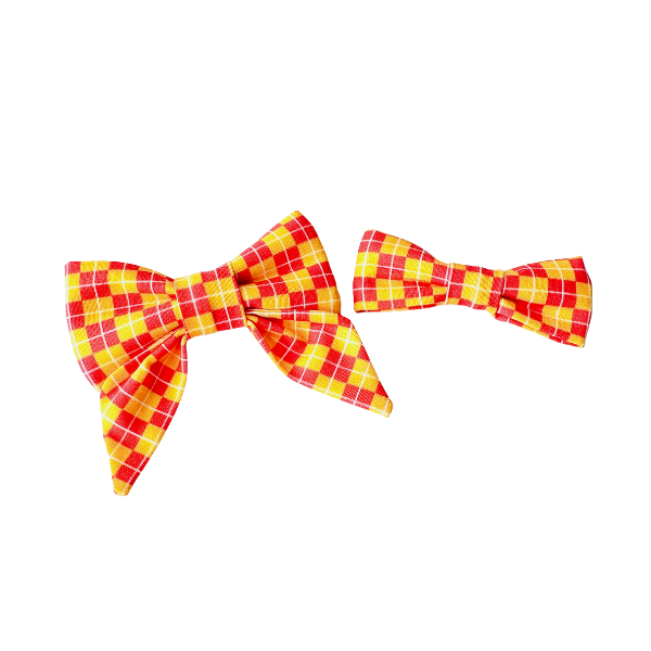 Chiefs Plaid Bows